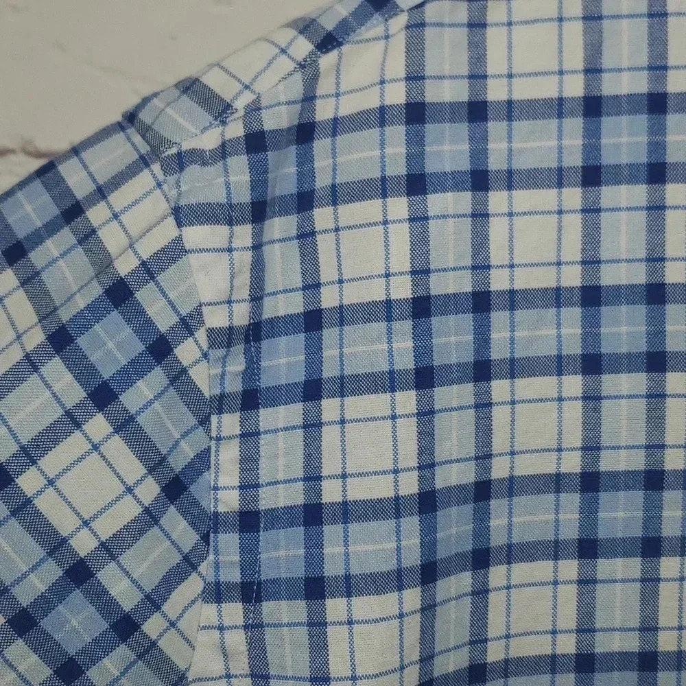 Ralph Lauren Plaid Short Sleeve Shirt Mens Size L - Picture 5 of 11